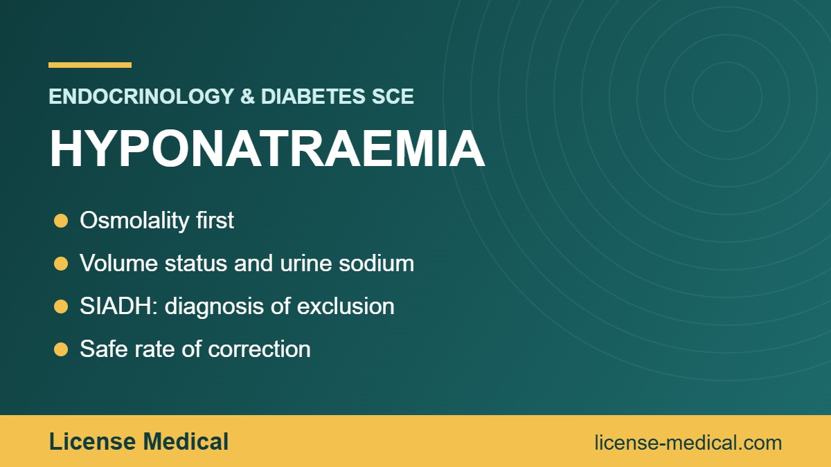 Hyponatraemia Made Simple: A Stepwise Approach for the Endocrinology SCE
